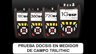 Prueba docsis con medidor trilithic 360 DSP [upl. by Ecirpac]