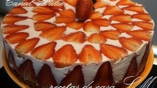 TARTA DE FRESA MUY FÁCIL [upl. by Carlen915]