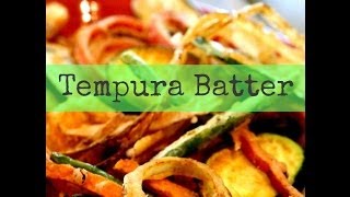 How to make Tempura Batter  Ask Momma Cuisine [upl. by Marcelo944]