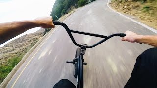 Intense BMX Hill Bomb  Top Speed No Brakes [upl. by Nylissej859]