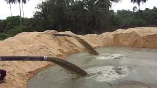 Two 7012 HP Dredgers Pumping Sand Together [upl. by Sheena]