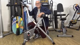 Exerpeutic Folding Stationary Exercise Bike with 8 Levels of Resistance [upl. by Neeleuqcaj476]