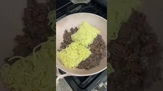 Asian Ground Beef Noodles 🍜 easy weeknight recipe [upl. by Nwahsear]