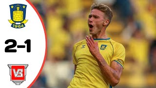 Brøndby Vs Vejle BK 21 All Goals Results Extended Highlights [upl. by Ellennej]