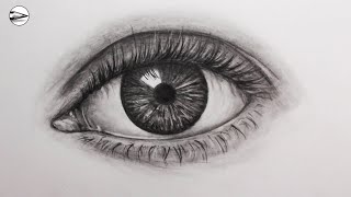 How to Draw a Realistic Eye Fast [upl. by Dexter355]