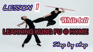 learning kung fu at home  lesson 1  step by step [upl. by Ahselyt465]