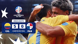 COLOMBIA 50 PANAMÁ  HIGHLIGHTS  CONMEBOL COPA AMÉRICA USA 2024™ [upl. by Racso]