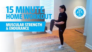 15Minute Home Workout  Muscular Strength amp Endurance [upl. by Akirret]