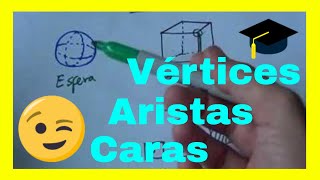 Aristas Caras Y Vertices  🙂 Las figuras y los Cuerpos Geométricos ☑️  matematicas [upl. by Blythe904]