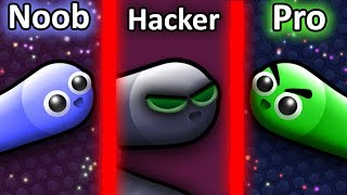 NOOB vs PRO vs HACKER in Slitherio 2 [upl. by Ylrae294]