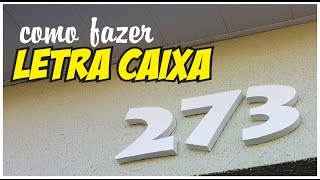 Como fazer LETRA CAIXA tutorial passo a passo [upl. by Memberg]