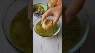 PuchkaPanipuri recipe viralvideo food cooking shortvideo streetfood cookingvlog [upl. by Robinson]