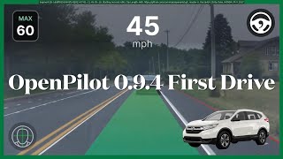 OpenPilot 094 First Drive Honda CRV [upl. by Grussing846]