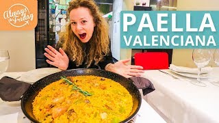 PAELLA VALENCIANA  Traditional Homemade Paella Food in Valencia [upl. by Zoha]