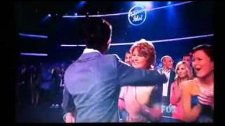 Scotty McCreery wins idol Lauren and Scotty Kiss [upl. by Clarance]