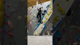 Heel hook beta for the win bouldering shorts [upl. by Bora837]