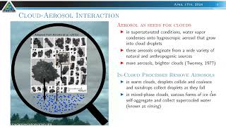 SoMAS  Aerosol cloud precipitation interactions in Northwest Atlantic cold air outbreak [upl. by Kenwrick]