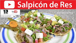 SALPICÓN DE RES  Vicky Receta Facil [upl. by Jacinda]