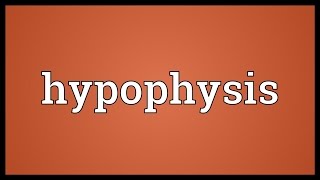 Hypophysis Meaning [upl. by Diella]