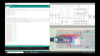 08 Looplicht het testprogramma voor de zes leds [upl. by Aihsel]