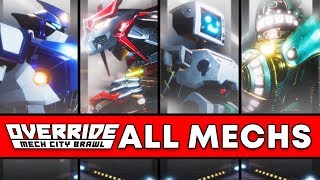 Override Mech City Brawl All Mechs Ultimate  Override Characters Super Powers [upl. by Eeramit989]