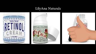 LilyAna Naturals UNBOXING AND REVIEW RETINOL EYE CREAM VITAMIN C AMAZON [upl. by Htaras]