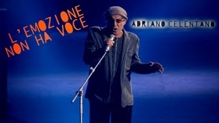 Adriano Celentano  Lemozione non ha voce LIVE 2012 [upl. by Rhtaeh]