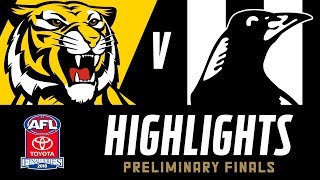 Richmond v Collingwood Highlights  Preliminary Final 2018  AFL [upl. by Llerreg]