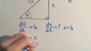 🔺 Related Rates in Calculus Finding the Rate of Change of a Triangles Side 🔺 [upl. by Dahaf944]