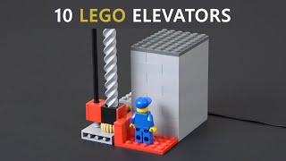 Building 10 Lego Elevators [upl. by Eillor641]