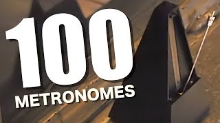 100 METRONOMES poème symphonique [upl. by Nonnerb244]