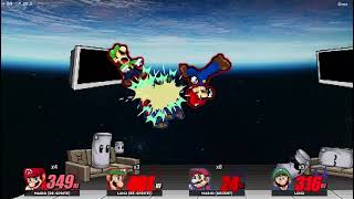 SSF2 Sandbox Mario Bros Resprites Vs Mario Bros JUS [upl. by Arada]