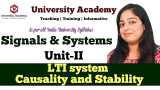 SS37 LTI system Causality and Stability  Causal LTI System [upl. by Ynnel]