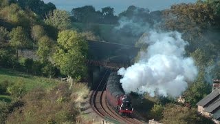 LMS 45699 The Cumbrian Mountain Express 4th Oct 2014 [upl. by Peltz]