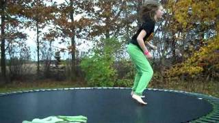 Backhandspring fails on trampoline [upl. by Cleon737]