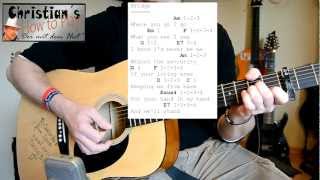 How to play Adele SKYFALL Tabs Akkorde Akustik Gitarre Tutorial Lesson HD Deutsch [upl. by Une276]