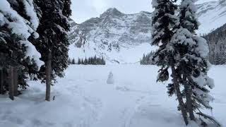 Rawson Lake winter hike Canmore Kananaskis January 52023 [upl. by Kerge]