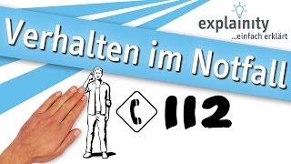 Verhalten im Notfall einfach erklärt explainity® Erklärvideo [upl. by Madea]