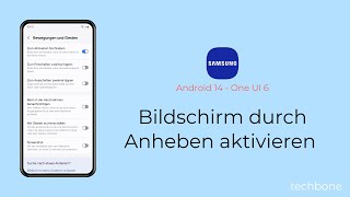 Bildschirm durch Anheben aktivieren  Samsung Android 14  One UI 6 [upl. by Haswell702]