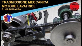 TRASMISSIONE MECCANICA ft Vilson Alba  Motore lavatrice cinghia puleggia [upl. by Adelpho126]