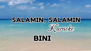 Salamin Salamin  Bini  Karaoke karaoke [upl. by Burrus]