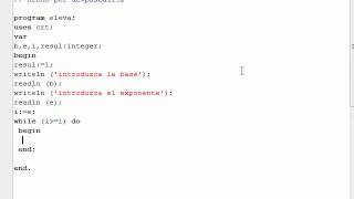 Programación en Pascal  WHILE decrementar [upl. by Yvehc]