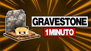 GraveStone Mod en 1 Minuto  Mod para no Perder los Objetos 💀 [upl. by Pellikka374]