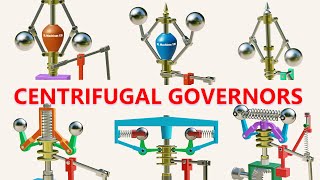 Centrifugal Governors  3D Animation [upl. by Annirac]