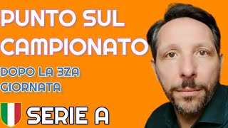 PUNTO SUL CAMPIONATO DOPO LA TERZA GIORNATA [upl. by Pentha]