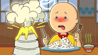 🥵 Caillou at the Restaurant 🍛  Caillous New Adventures [upl. by Drof]