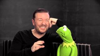 Ricky Gervais and Constantine  In Conversation  On Muppets Most Wanted  OFFICIAL HD [upl. by Karine]