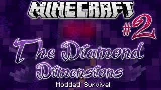 quotBONE KNIGHTS amp CREEPSquot  Diamond Dimensions Modded Survival 2  Minecraft [upl. by Devine]