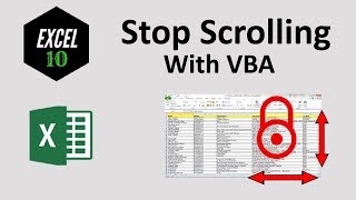 How to Lock Scroll Area in Excel with VBA [upl. by Uyerta]