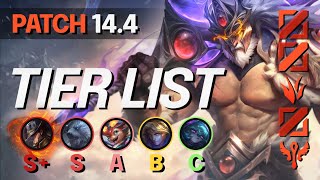 NEW PATCH 144 TIER LIST  BEST Champions NEW Meta  LoL Update Guide [upl. by Bearce]